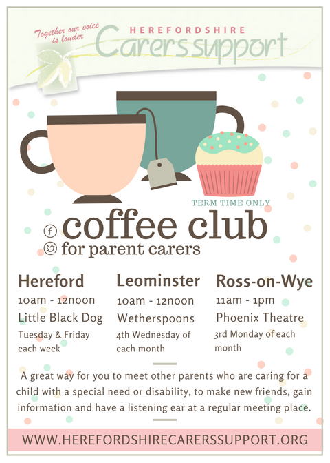 Coffee Club for Parent Carers 2016 V1 A4